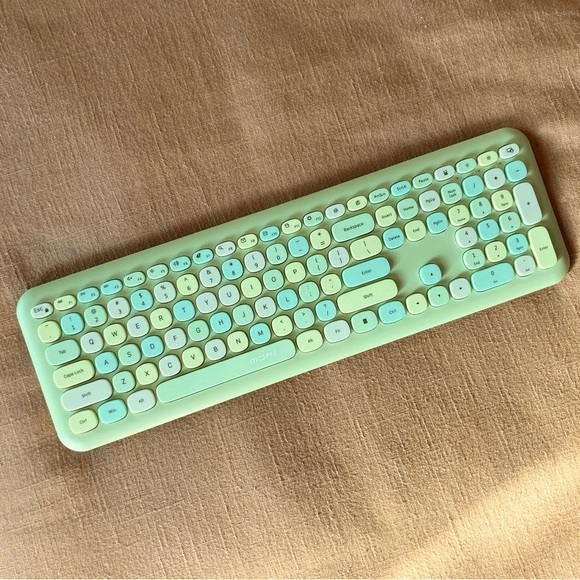 MOFii 666 2.4G wireless keyboard matcha green - Picture 4 of 13